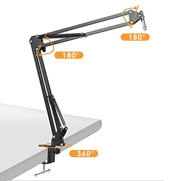 Pedestal Suporte Mesa Braço Articulado Para Microfone Studio - Image 5