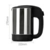 Chaleira Elétrica Portátil 12v Carro Chá Café Inox 500 ml - Image 7